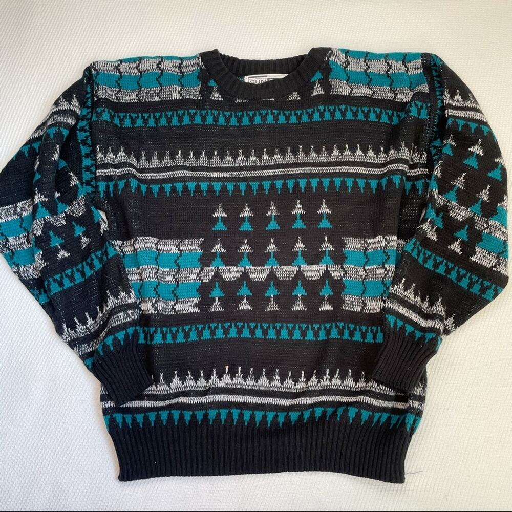 Vintage sunset highway grandpa sweater